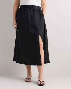Quince 100% European Linen Skirt